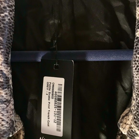 BRAND NEW Nasty Gal Snake Print Trench Coat - Picture 8 of 8